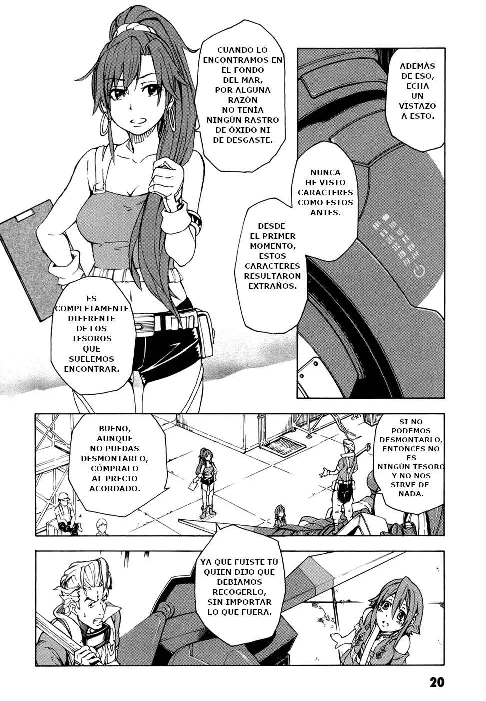 Suisei no Gargantia Capítulo 1: El Náufrago - Page 21