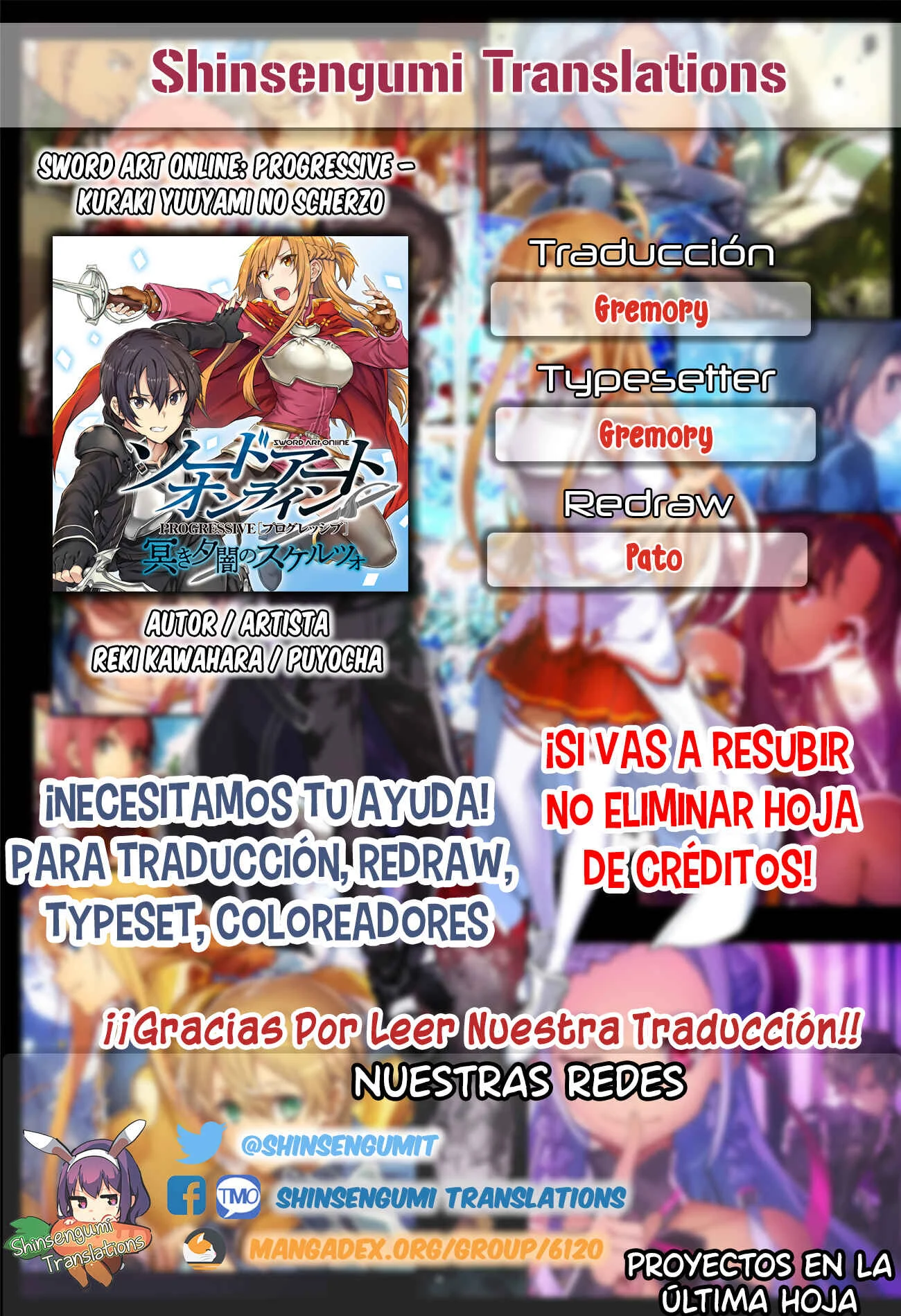 Sword Art Online: Progressive—Kuraki Yuuyami no Scherzo Capítulo 4 - Page 1