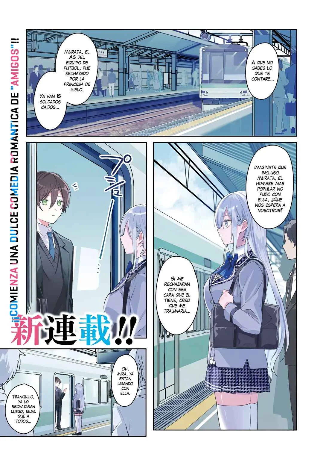 Takou no Koori Hime wo Tasuketara, Otomodachi kara Hajimeru Koto ni Narimashita Capítulo 1.1: La Princesa de Hielo De Otra Escuela - Page 1
