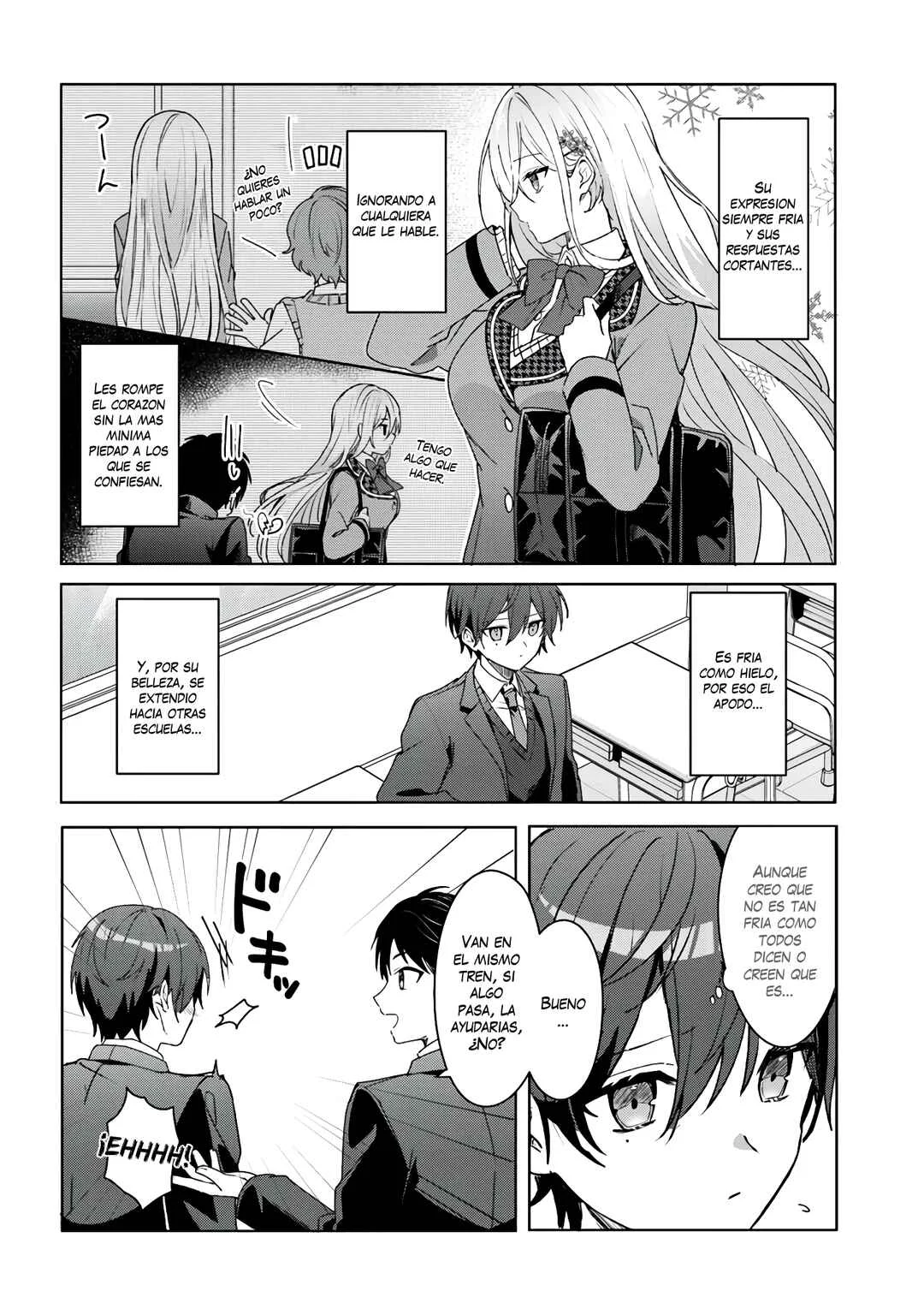 Takou no Koori Hime wo Tasuketara, Otomodachi kara Hajimeru Koto ni Narimashita Capítulo 1.1: La Princesa de Hielo De Otra Escuela - Page 12