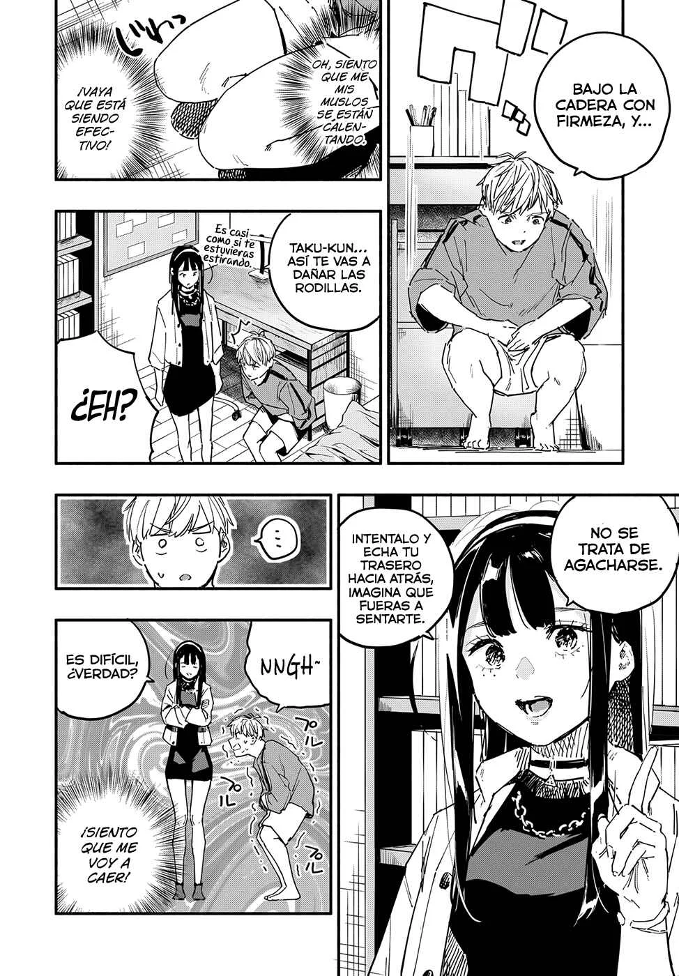 TakuTore! Capítulo 2: 2 tipos de sentadillas y estocada lateral - Page 5