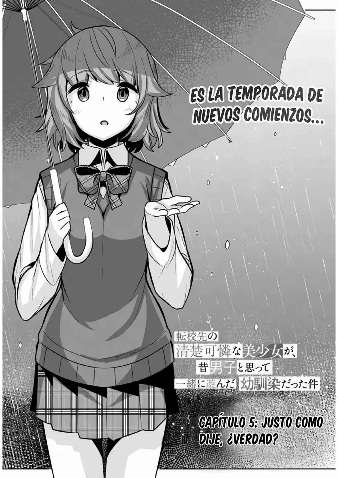 Tenkousaki no Seiso Karen na Bishoujo ga, Mukashi Danshi to Omotte Issho ni Asonda Osananajimi datta Ken Capítulo 5 - Page 3