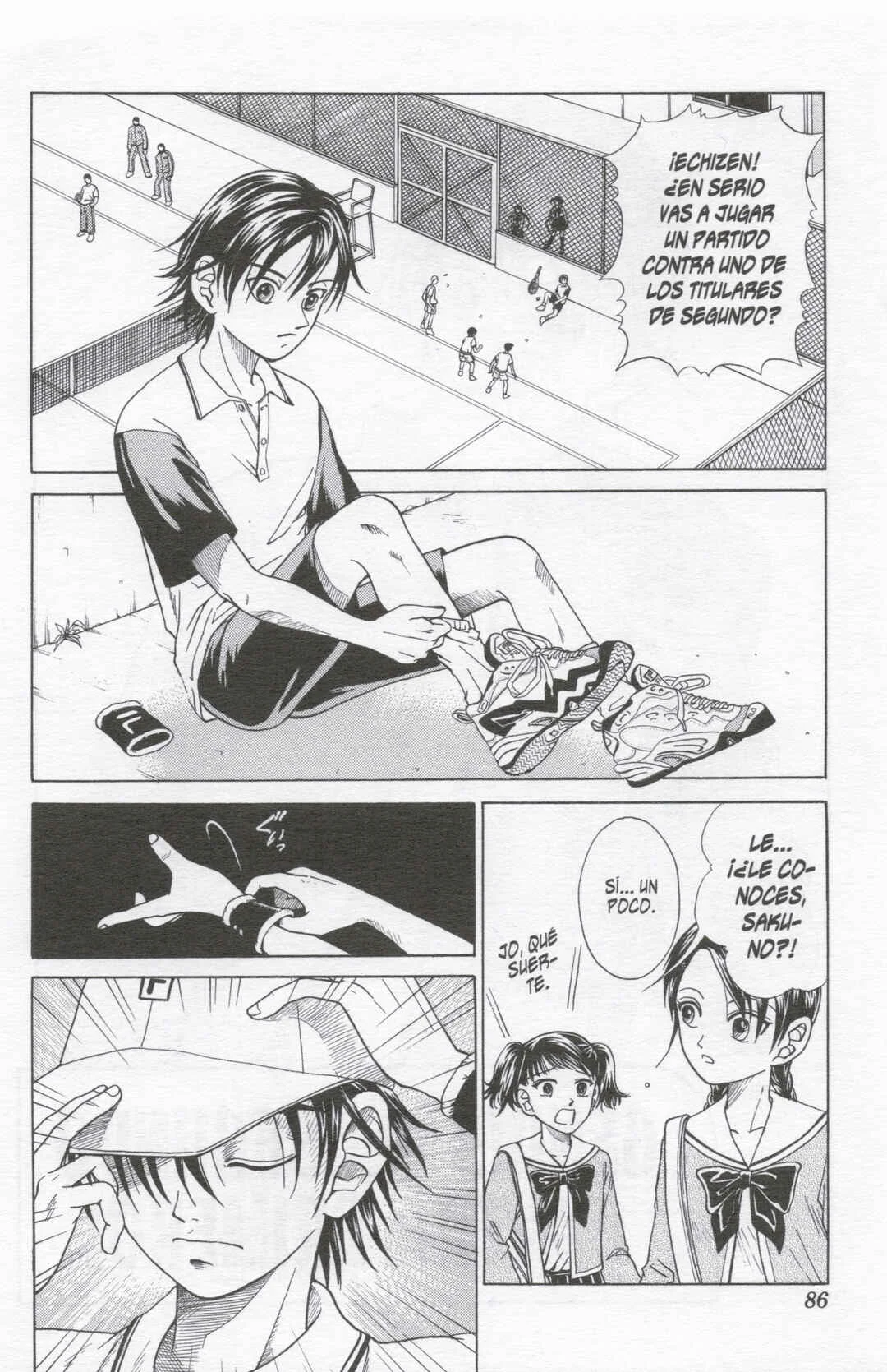 Tennis no Oujisama Capítulo 3: ¡Segundo contra primero! - Page 1