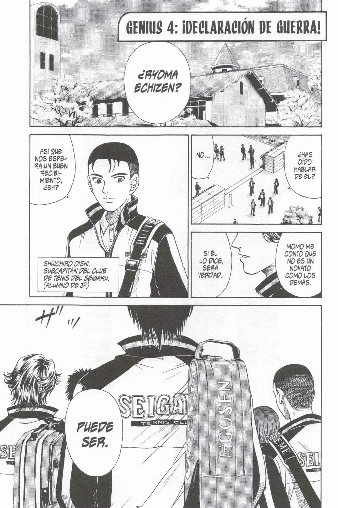 Tennis no Oujisama Capítulo 4: Declaración de Guerra! - Page 1