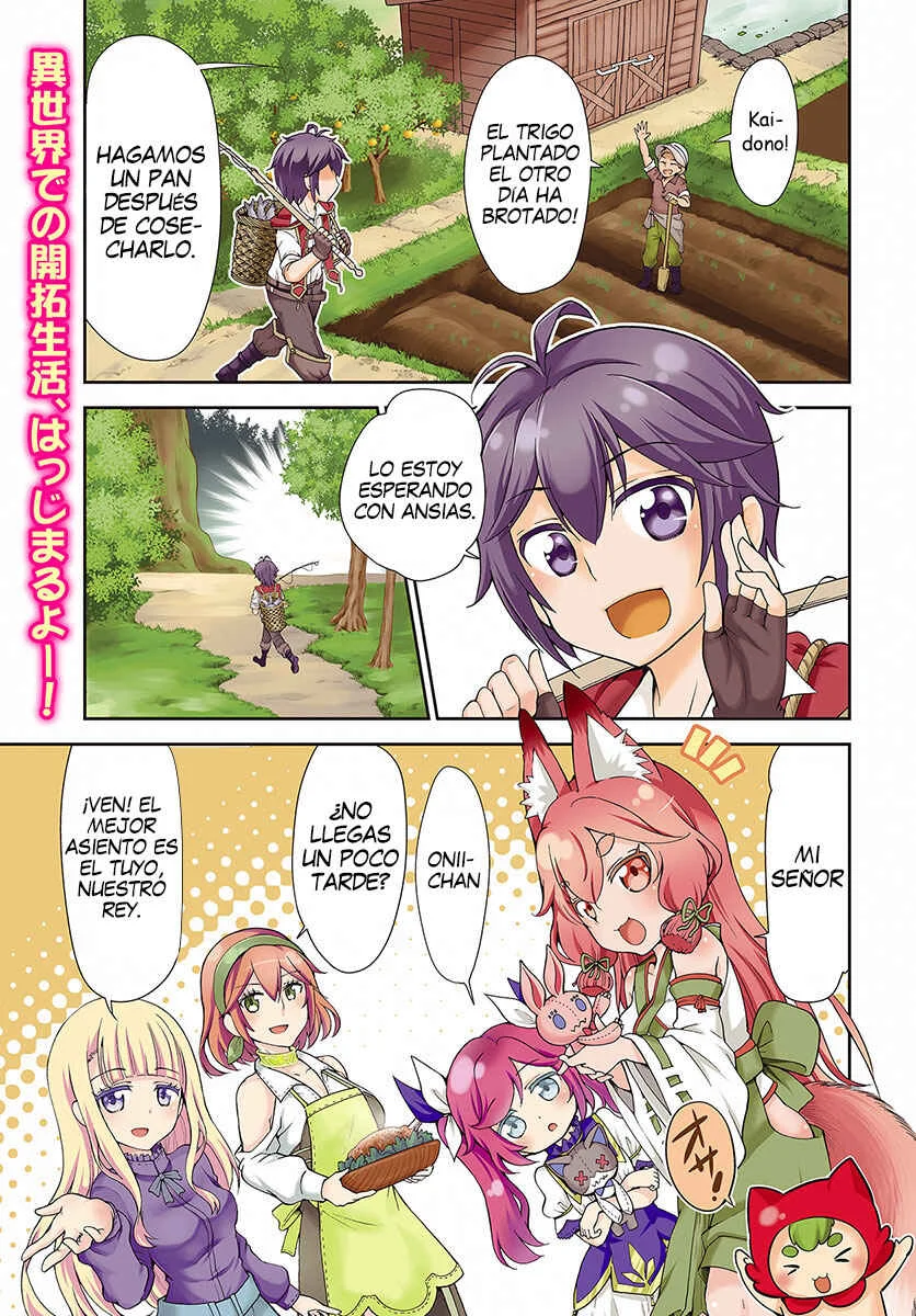 Tenohira Kaitaku Mura de Isekai Kenkokuki ~Fueteku Yome-tachi to Nonbiri Mujintou Life~ Capítulo 1 - Page 1