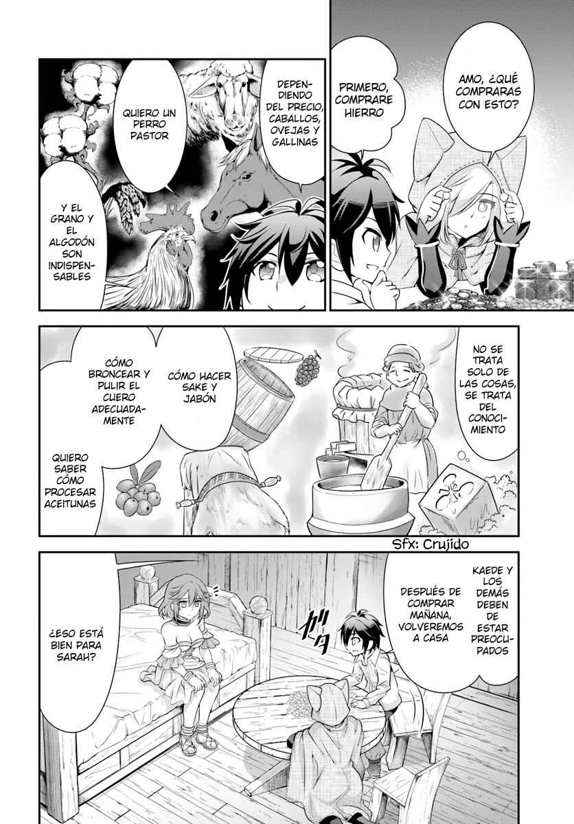 Tenohira Kaitaku Mura de Isekai Kenkokuki ~Fueteku Yome-tachi to Nonbiri Mujintou Life~ Capítulo 12 - Page 4