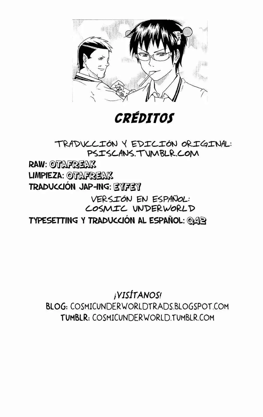 The Disastrous Life of Saiki K. Capítulo 0.2 - Page 1