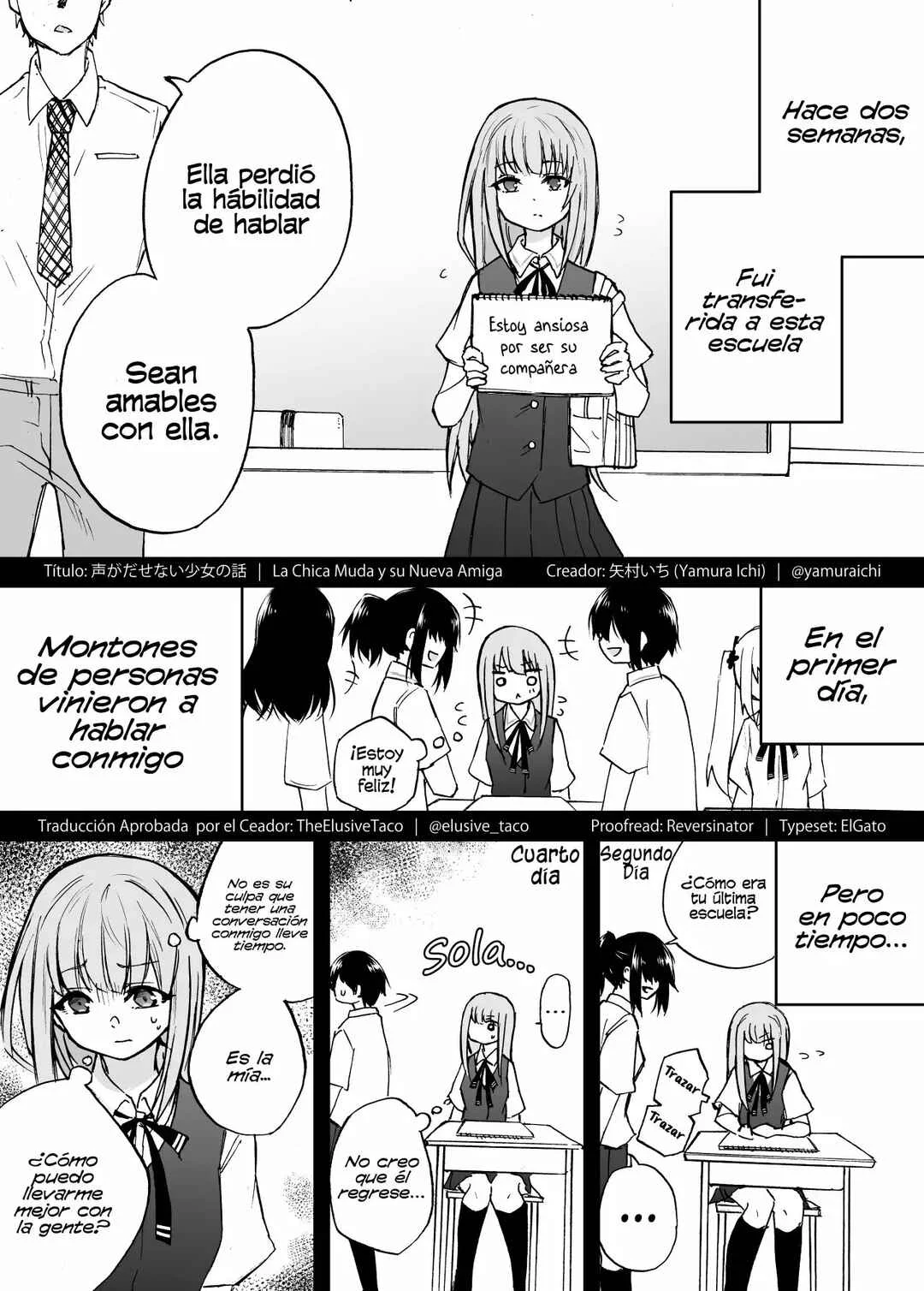 The Mute Girl and Her New Friend (Webcomic) Capítulo 1 - Page 2