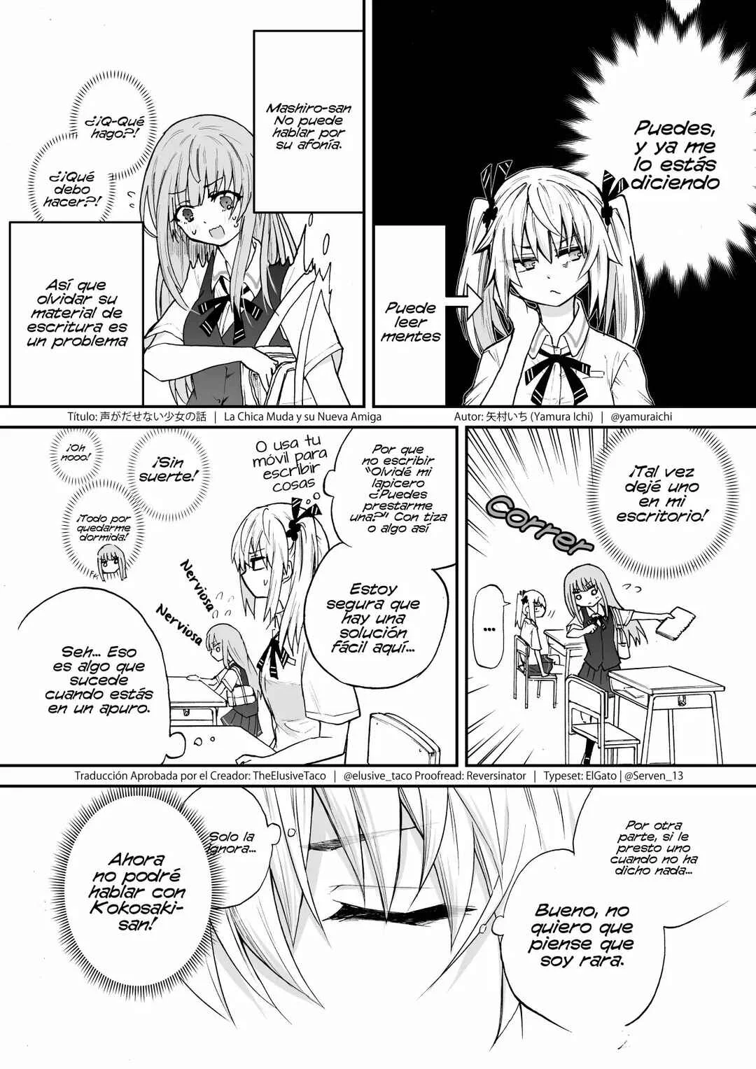 The Mute Girl and Her New Friend (Webcomic) Capítulo 5 - Page 2