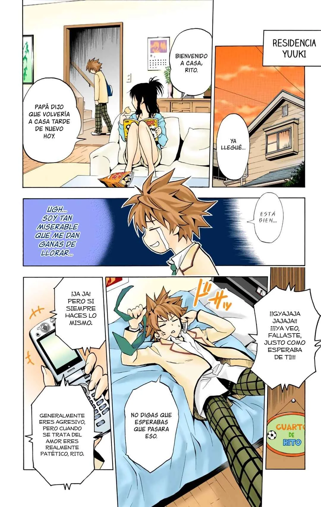 To Love Ru (Official Colored) Capítulo 1: La Chica Caída del Cielo - Page 13