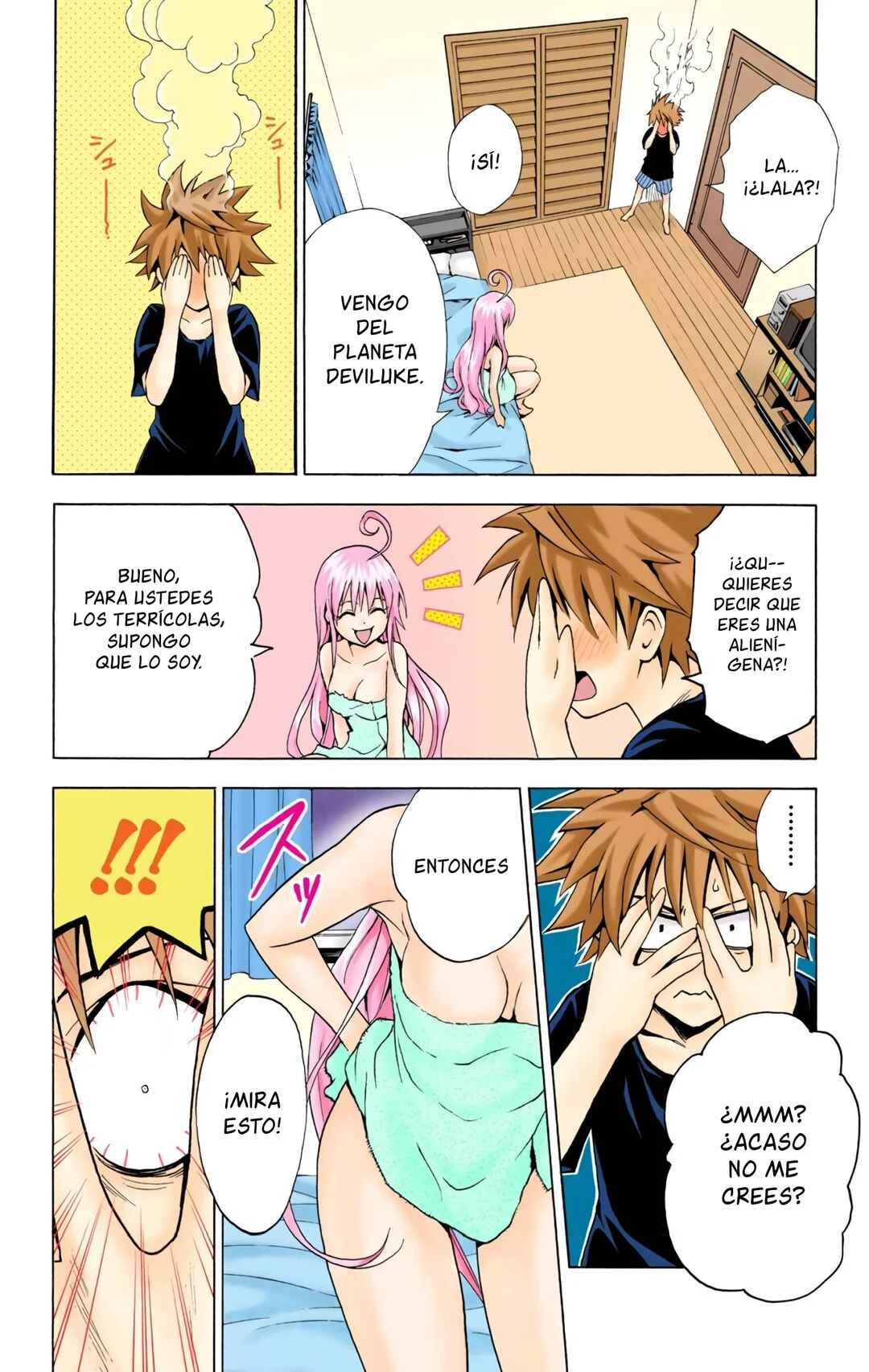 To Love Ru (Official Colored) Capítulo 1: La Chica Caída del Cielo - Page 25