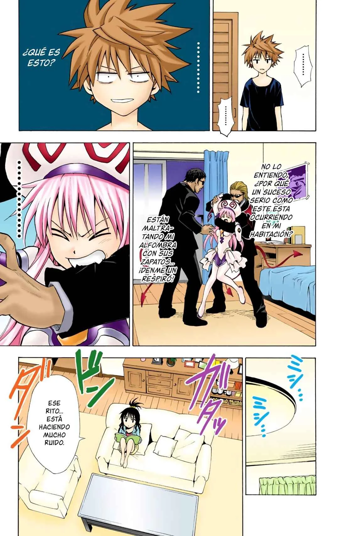 To Love Ru (Official Colored) Capítulo 1: La Chica Caída del Cielo - Page 38