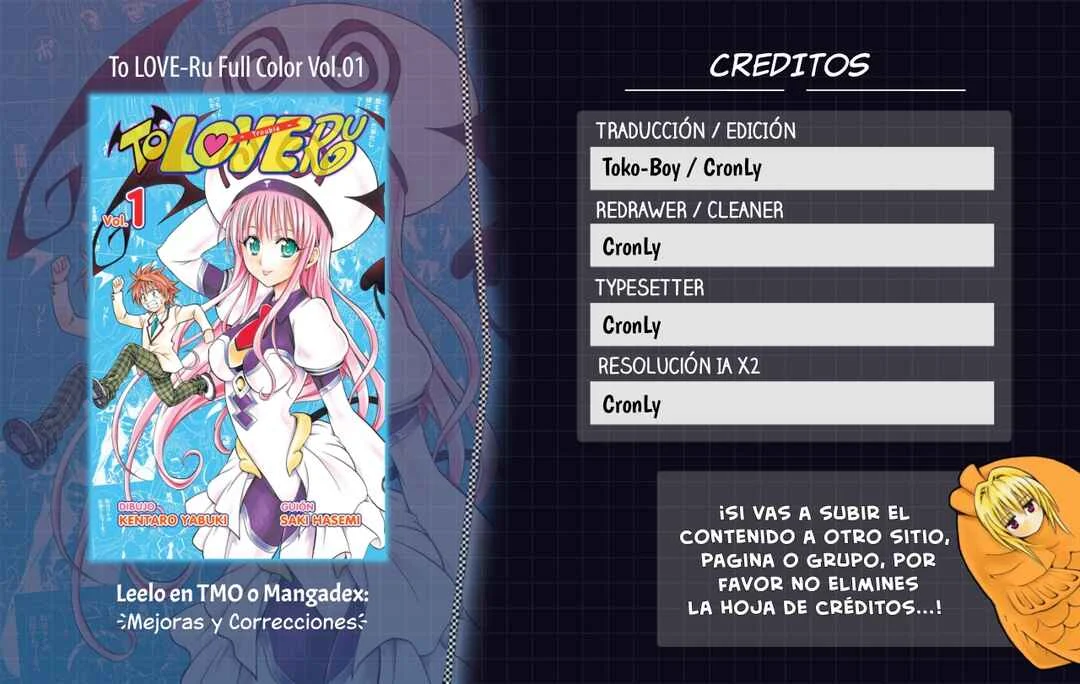 To Love Ru (Official Colored) Capítulo 2: El Gran Escape del Amor - Page 1