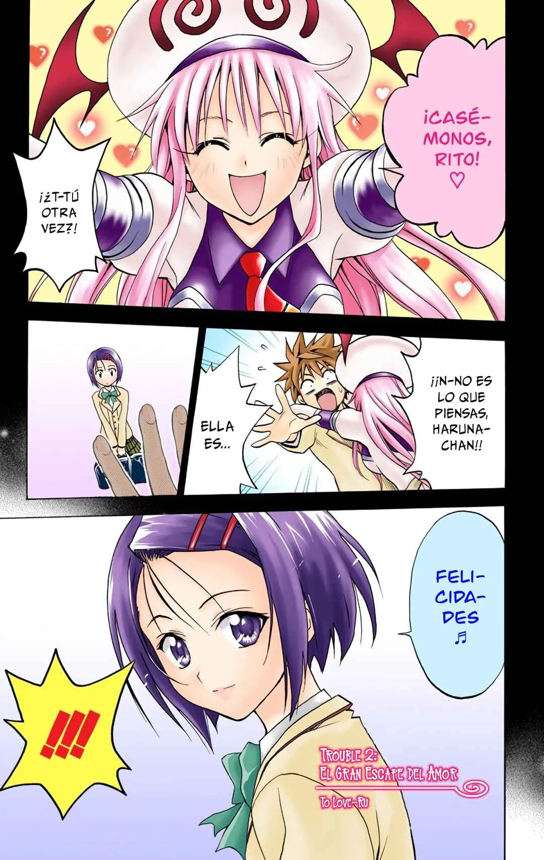 To Love Ru (Official Colored) Capítulo 2: El Gran Escape del Amor - Page 2
