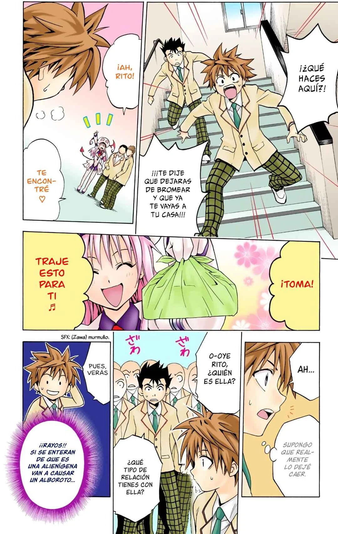 To Love Ru (Official Colored) Capítulo 2: El Gran Escape del Amor - Page 13