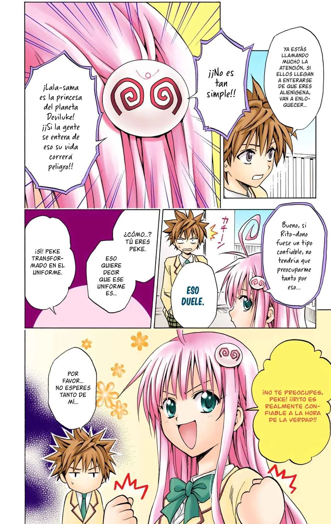 To Love Ru (Official Colored) Capítulo 5: En la Mira - Page 7