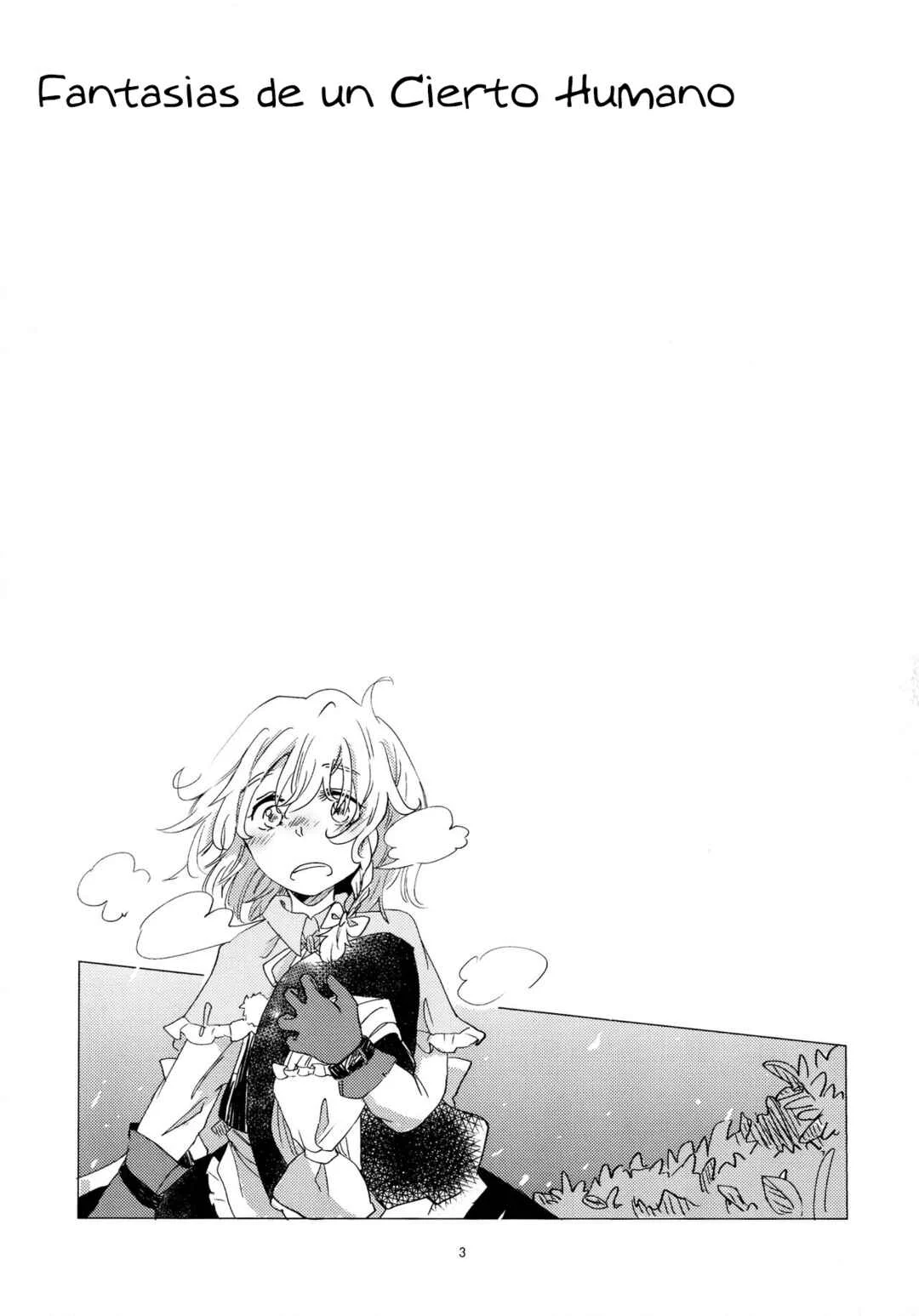 Touhou - Aru Majo no Gensou (Doujinshi) Capítulo 1: Fantasia de un Cierto Humano - Page 4