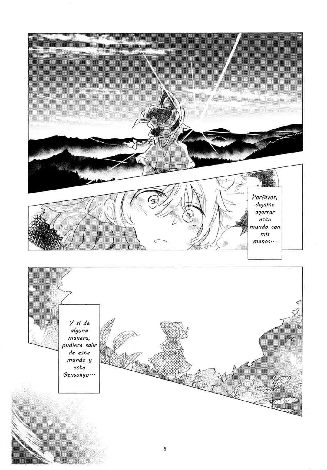 Touhou - Aru Majo no Gensou (Doujinshi) Capítulo 1: Fantasia de un Cierto Humano - Page 6