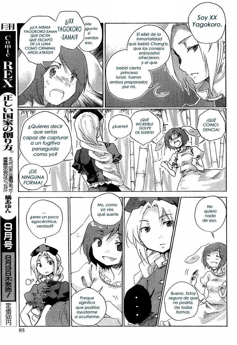 Touhou Bougetsushou ~ Silent Sinner in Blue. Capítulo 2: La carta del conejo enjoyado - Page 11