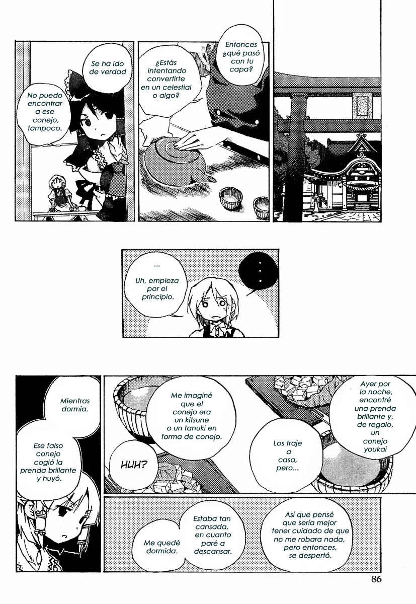 Touhou Bougetsushou ~ Silent Sinner in Blue. Capítulo 2: La carta del conejo enjoyado - Page 12