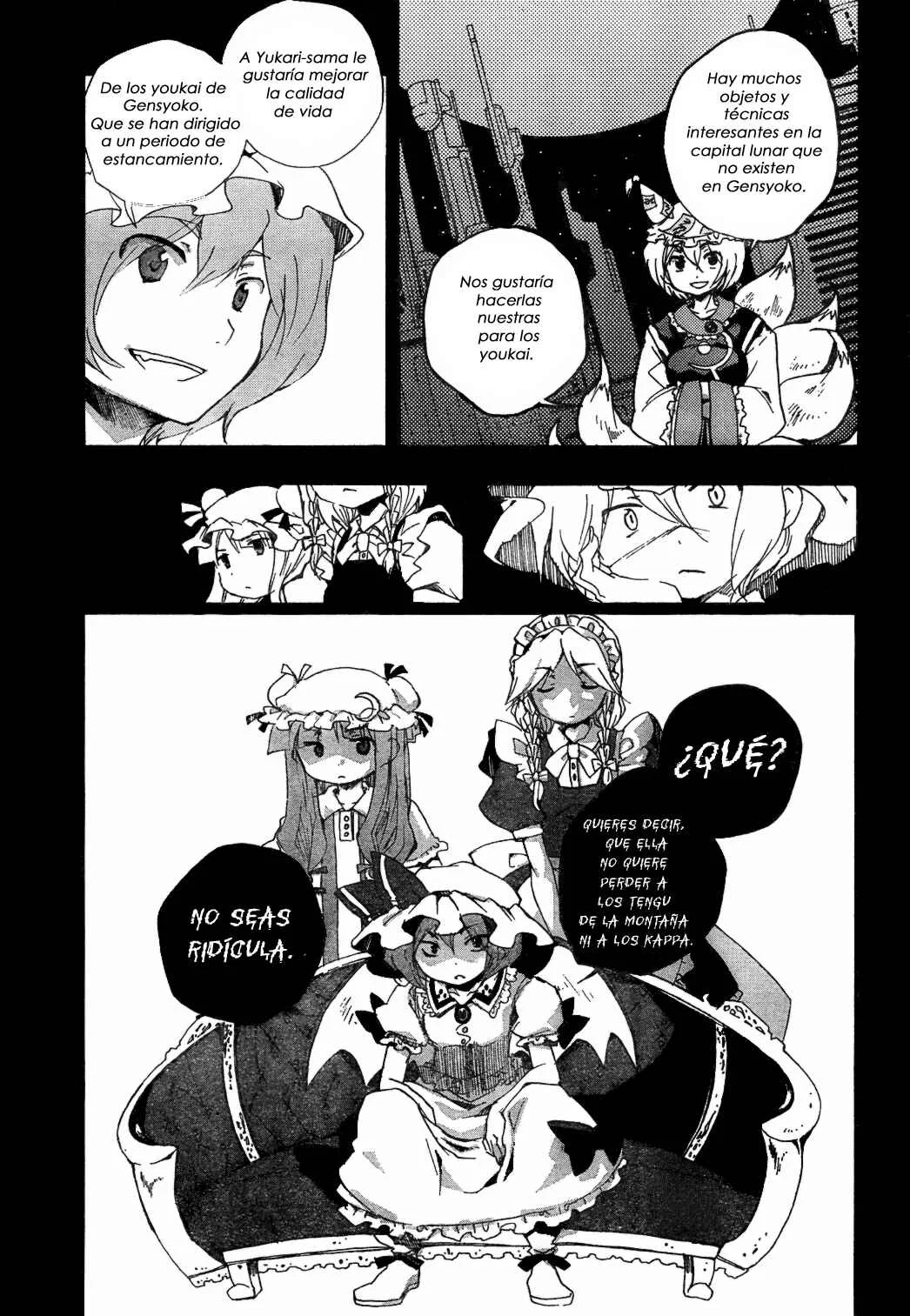 Touhou Bougetsushou ~ Silent Sinner in Blue. Capítulo 3: El cohete escarlata - Page 6