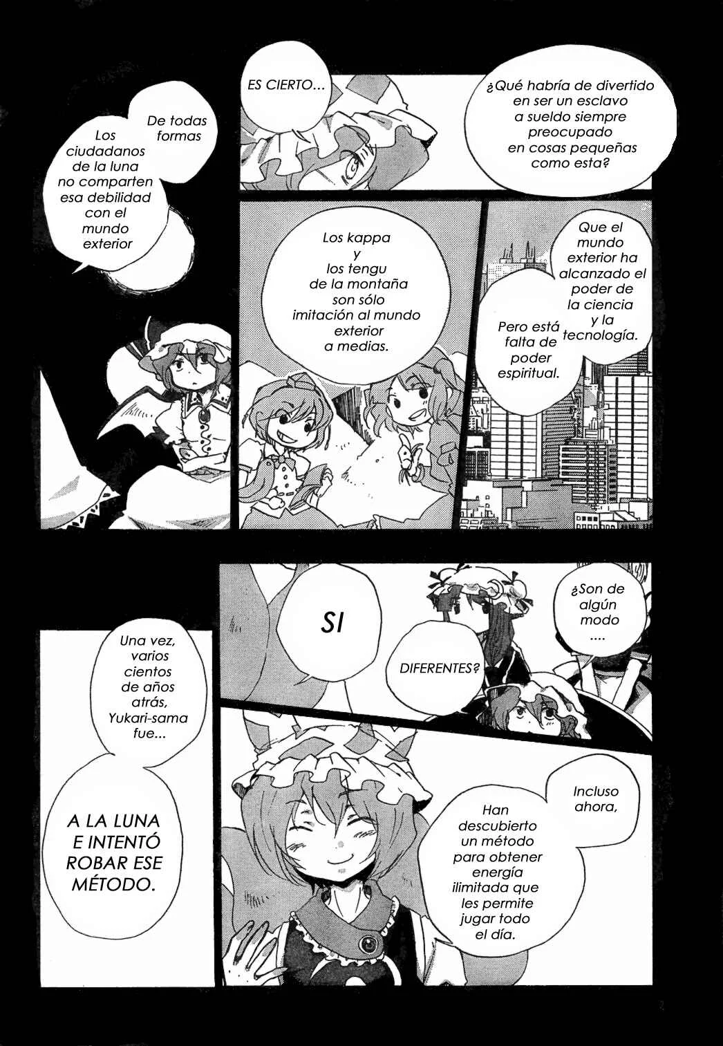 Touhou Bougetsushou ~ Silent Sinner in Blue. Capítulo 3: El cohete escarlata - Page 7