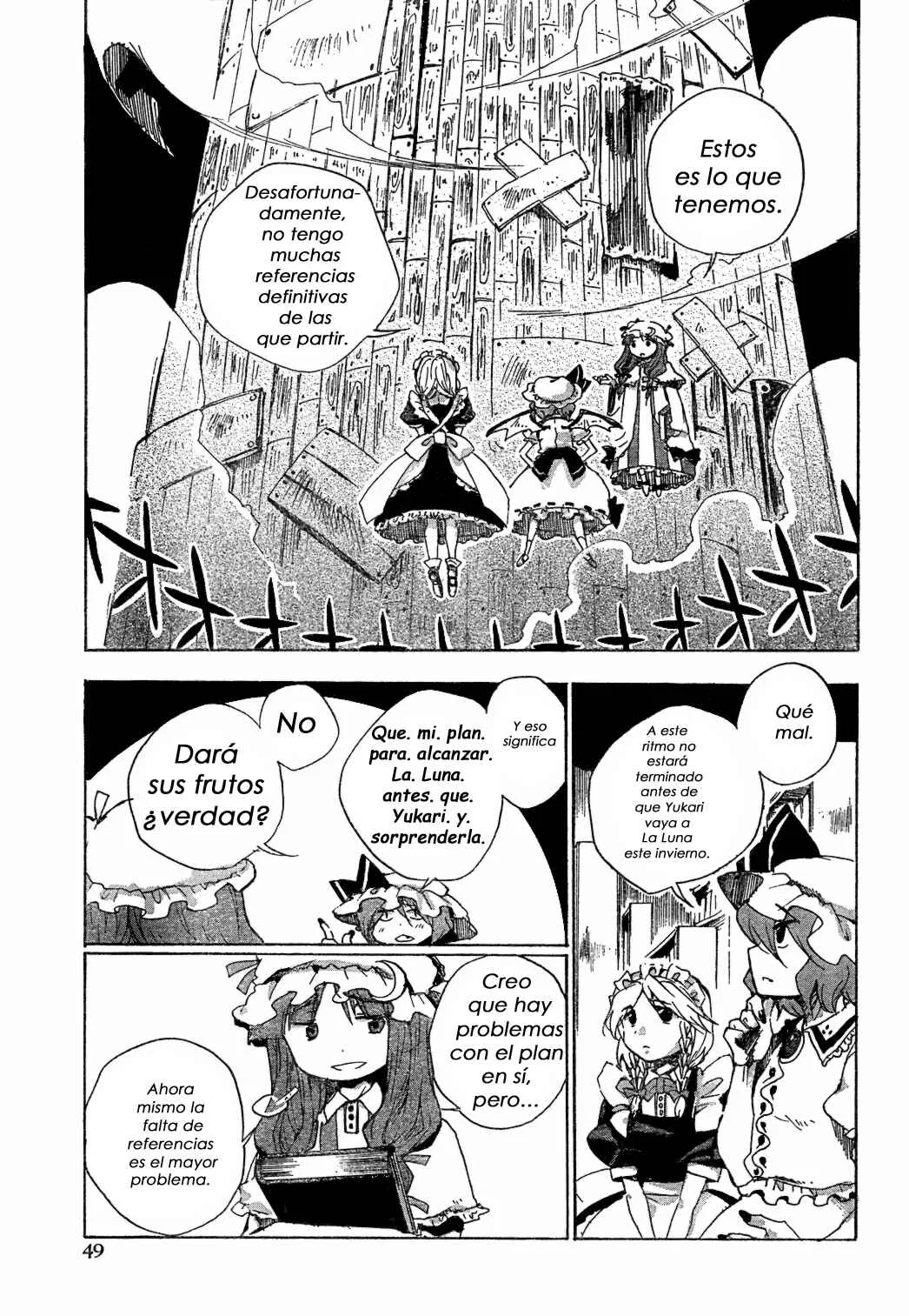 Touhou Bougetsushou ~ Silent Sinner in Blue. Capítulo 3: El cohete escarlata - Page 10