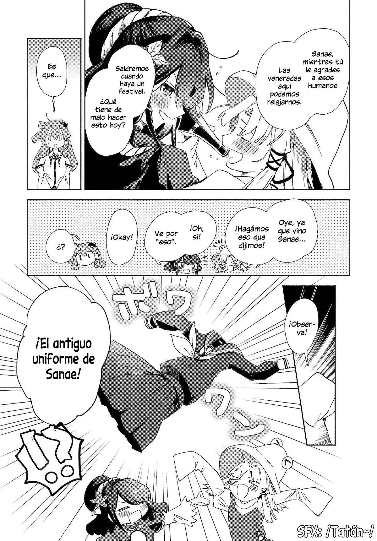 Touhou Project Niji Sousaku Series - Sanae-san wa Iedechuu! Capítulo 1.1 - Page 5