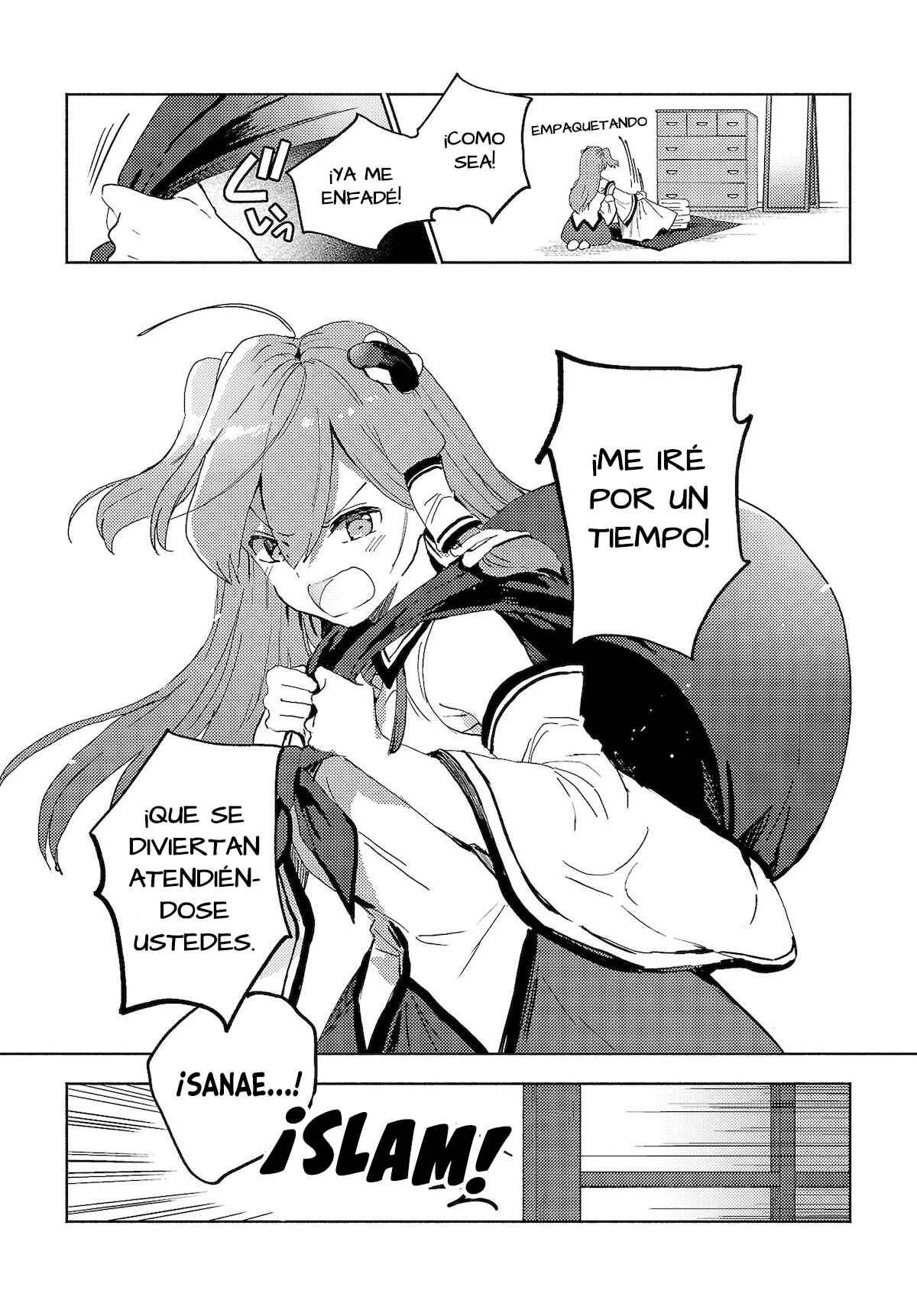 Touhou Project Niji Sousaku Series - Sanae-san wa Iedechuu! Capítulo 1.1 - Page 9