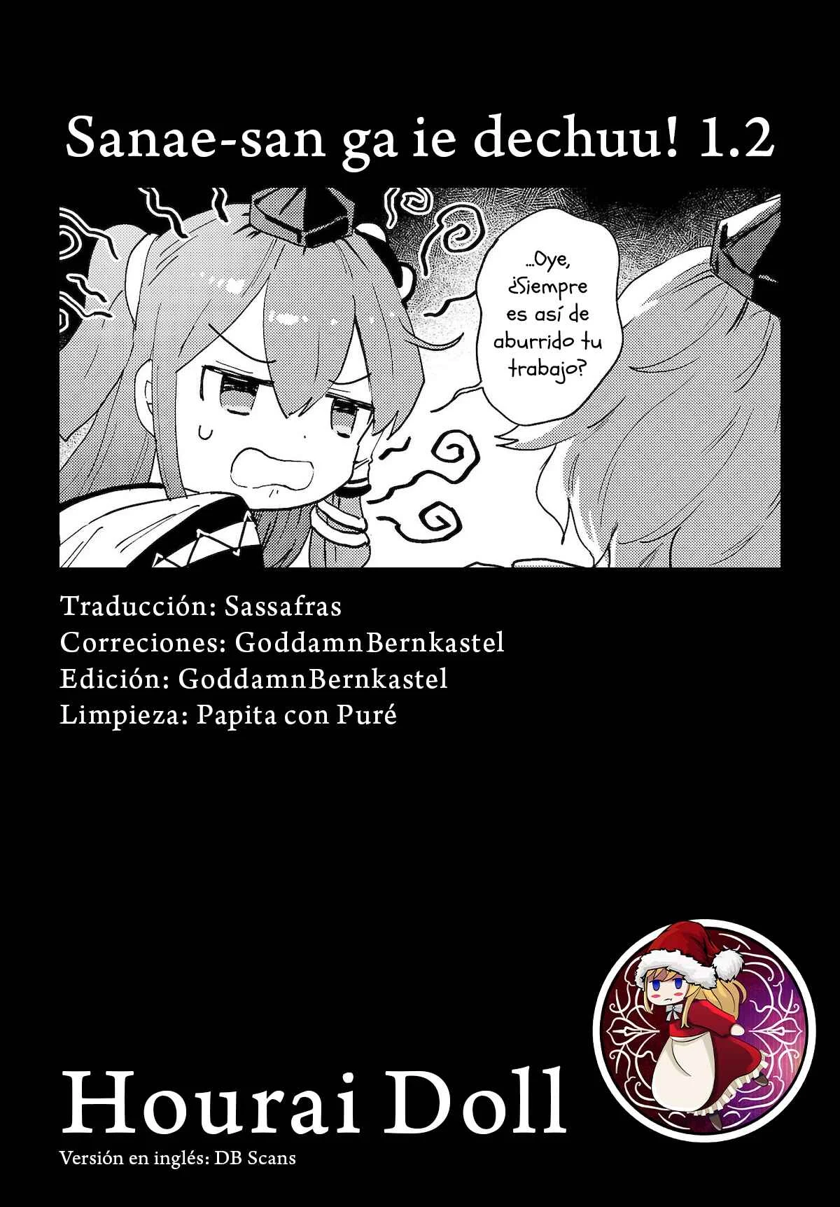Touhou Project Niji Sousaku Series - Sanae-san wa Iedechuu! Capítulo 1.2: El primer trabajo de Sanae-san - Page 10