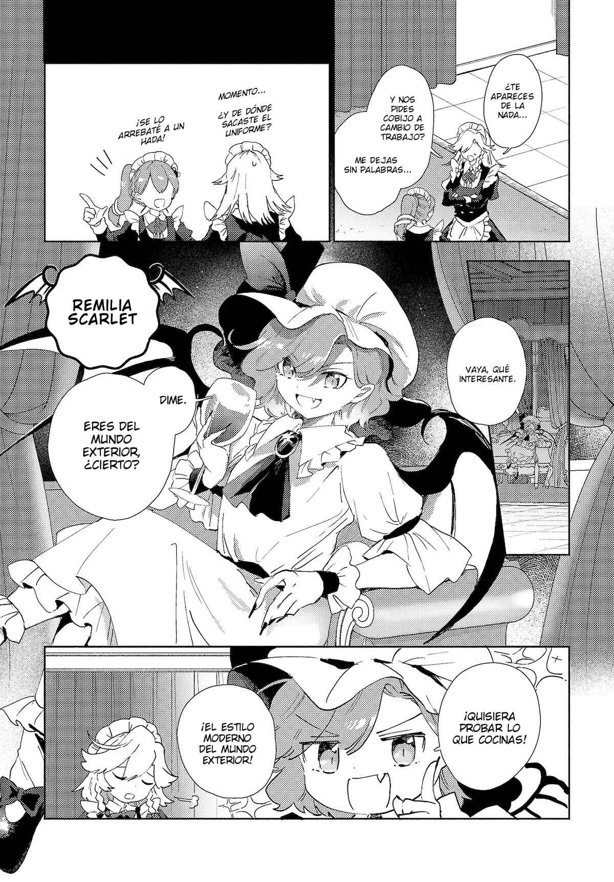 Touhou Project Niji Sousaku Series - Sanae-san wa Iedechuu! Capítulo 2.1: Sanae-san será una sirvienta - Page 3
