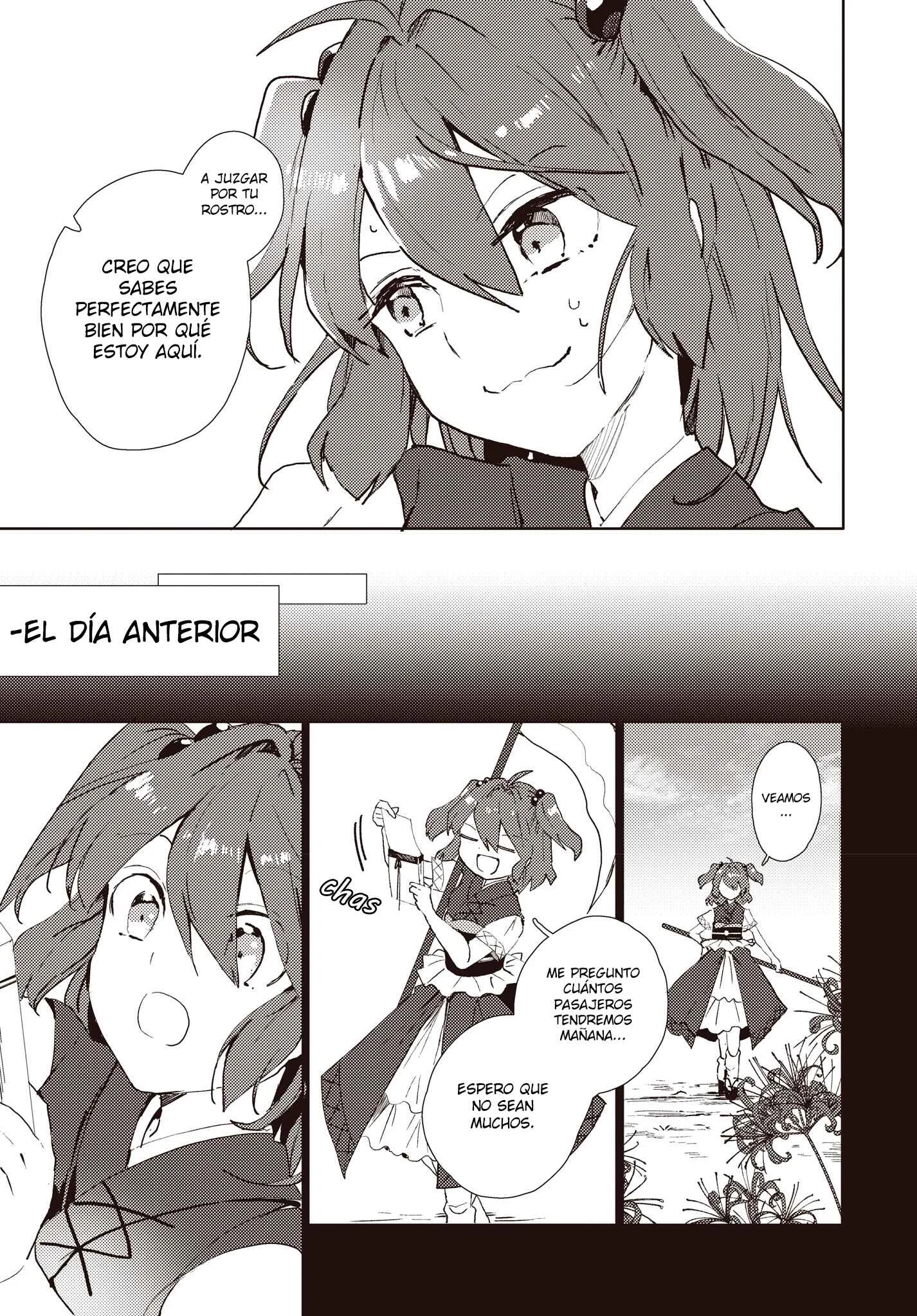 Touhou Project Niji Sousaku Series: Shinigami wa Kyou mo Fune wo Kogu Capítulo 1: Primero la paz, luego la siesta - Page 6
