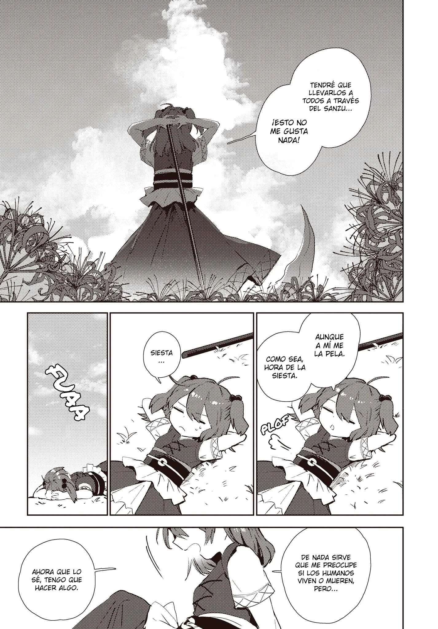 Touhou Project Niji Sousaku Series: Shinigami wa Kyou mo Fune wo Kogu Capítulo 1: Primero la paz, luego la siesta - Page 8