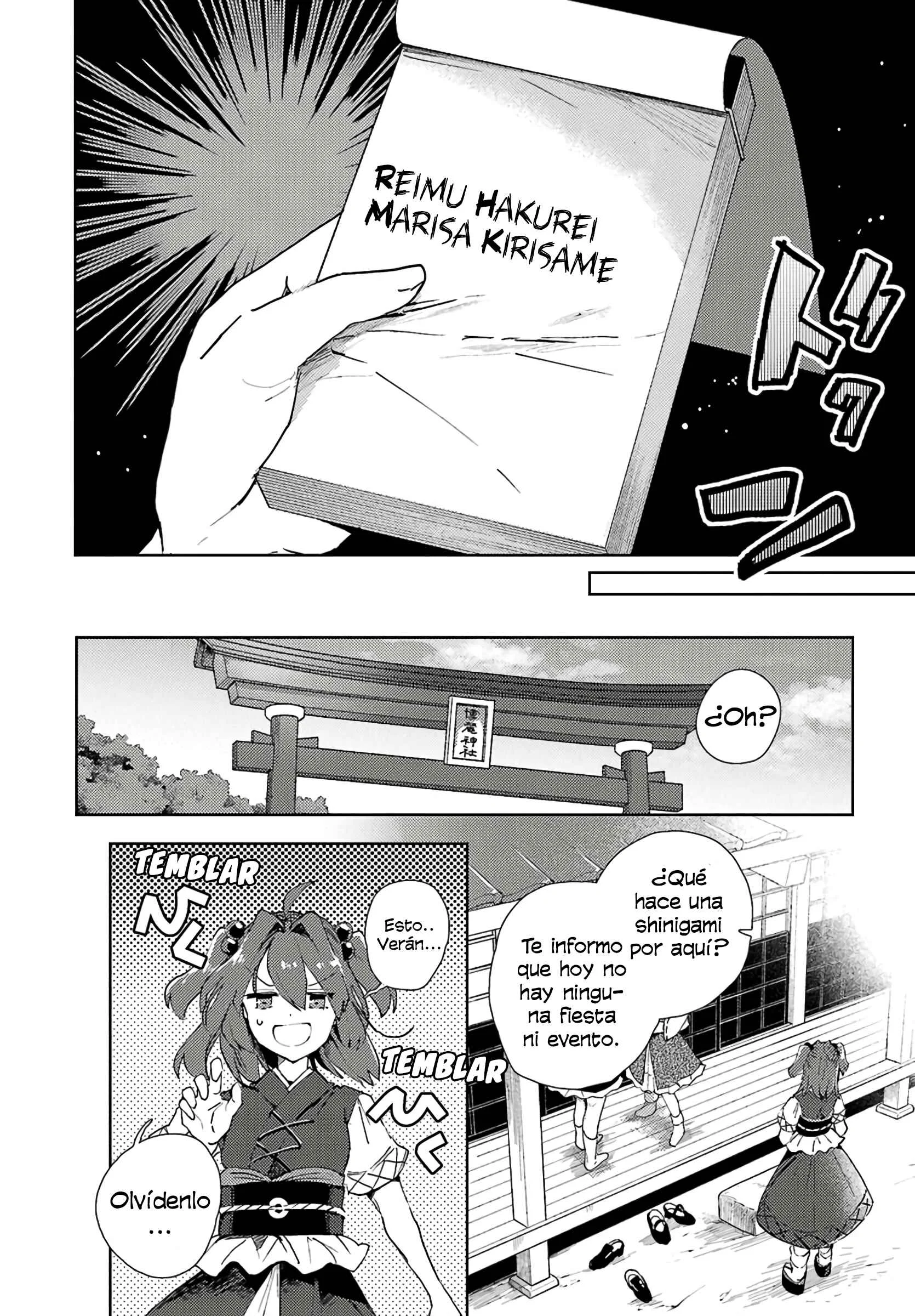 Touhou Project Niji Sousaku Series: Shinigami wa Kyou mo Fune wo Kogu Capítulo 4 - Page 2