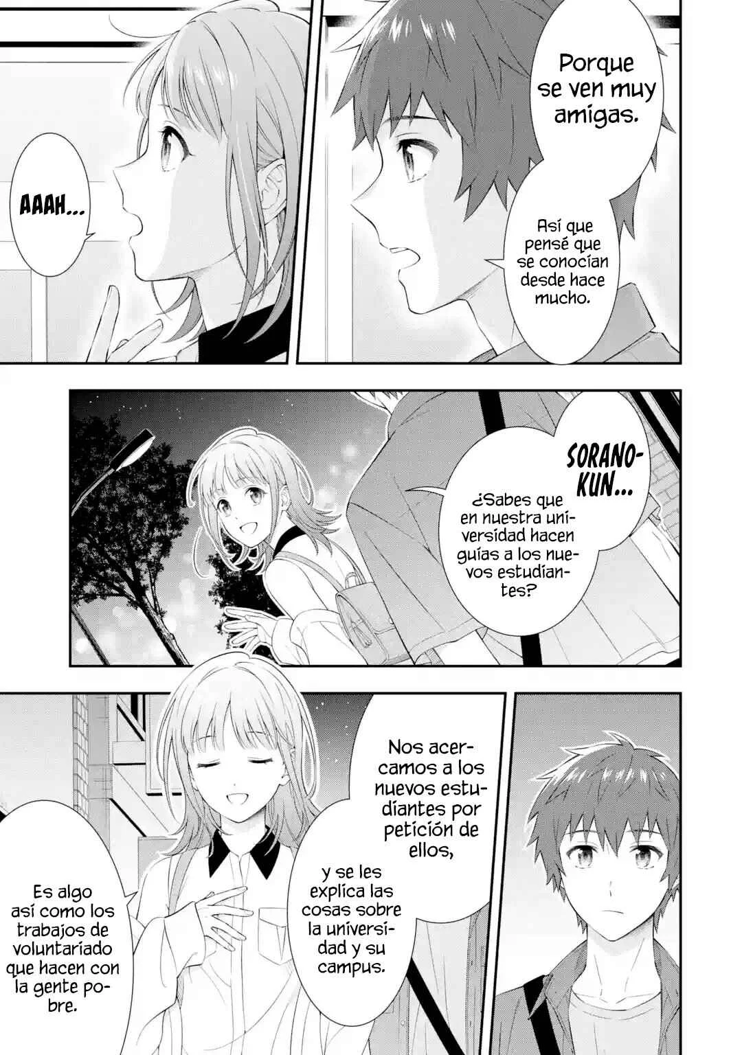 Toumei na Yoru ni Kakeru Kimi to, Me ni Mienai Koi wo Shita. Capítulo 1 - Page 9