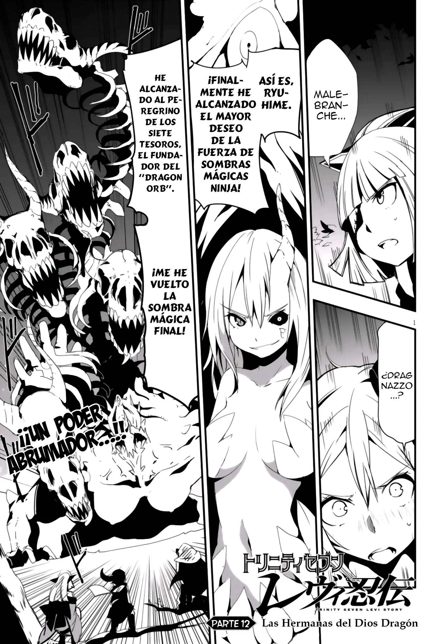 Trinity Seven: Levi Ninden Capítulo 12: Parte 12: Las Hermanas del Dios Dragón - Page 1