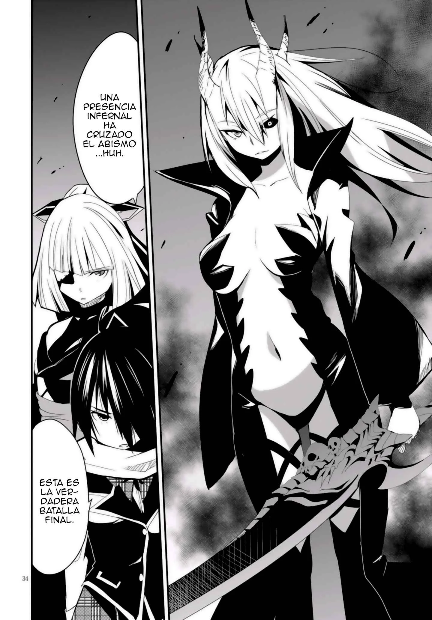 Trinity Seven: Levi Ninden Capítulo 12: Parte 12: Las Hermanas del Dios Dragón - Page 34