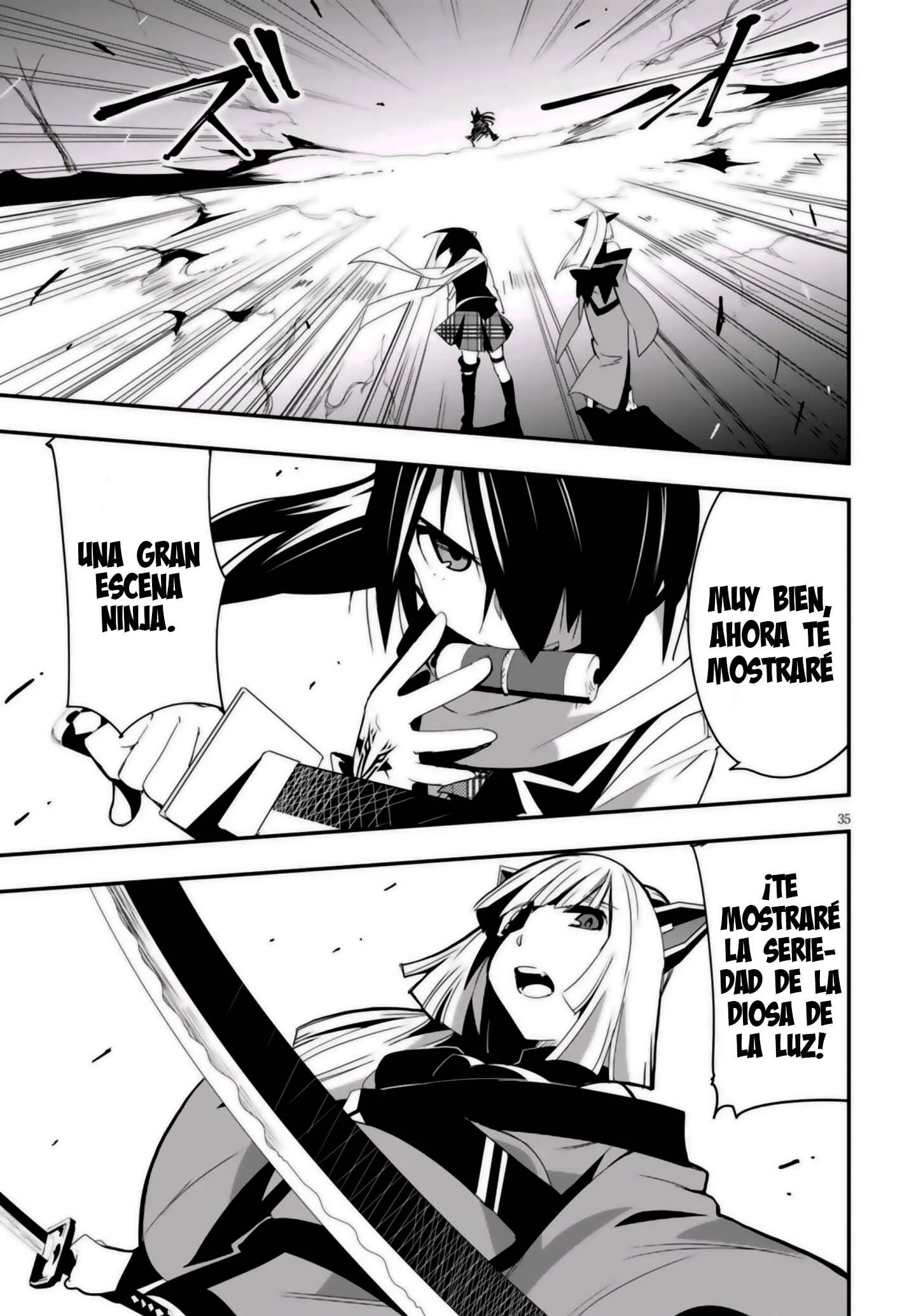 Trinity Seven: Levi Ninden Capítulo 12: Parte 12: Las Hermanas del Dios Dragón - Page 35