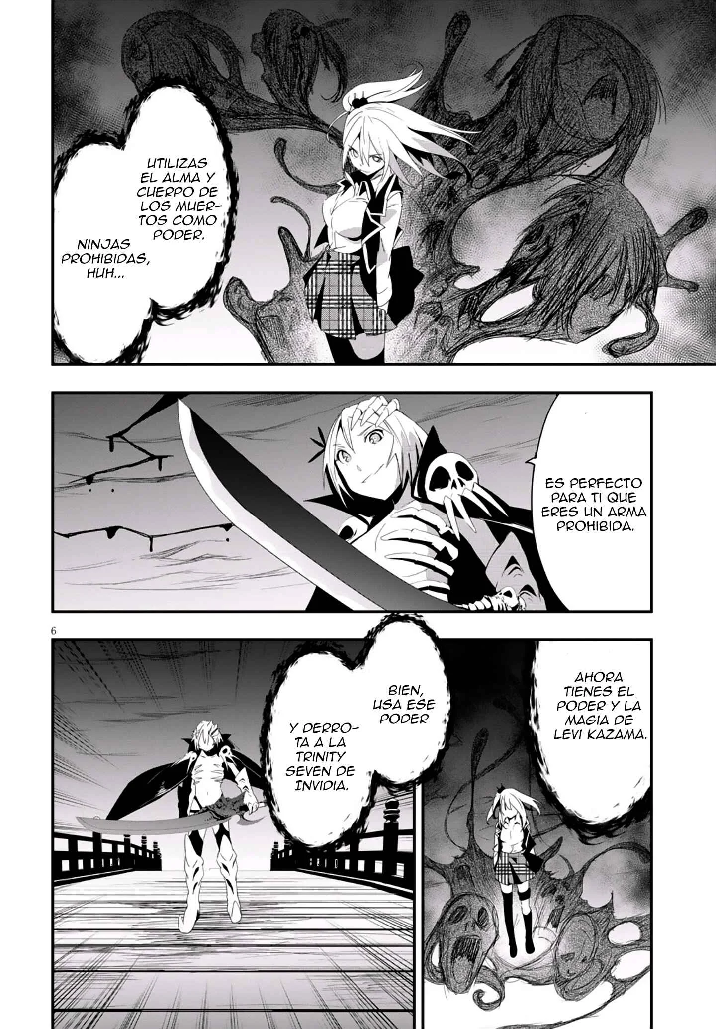 Trinity Seven: Levi Ninden Capítulo 8: Parte 8: Combate Mortal de Chicas Espadachinas - Page 4