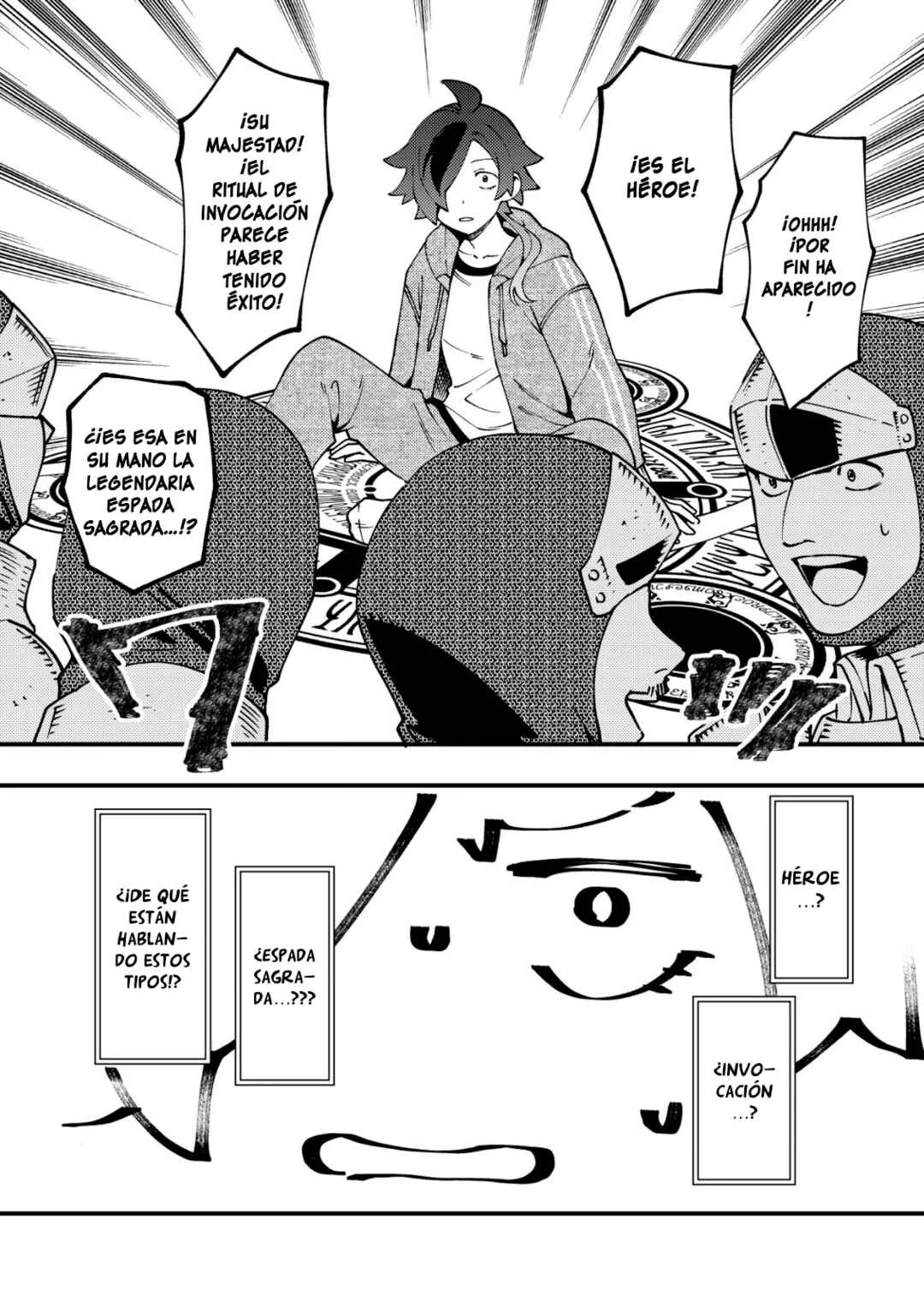 Tsuuhan de Katta Youtou ga Gachi Datta ~Tameshigiri Shitara Kuukan ga Sakete Isekai ni Tobasareta Ageku, Densetsu no Yuusha da to Kanchigai Sarete Komatteimasu~ Capítulo 1: ¡Solo hice un corte nada más! - Page 18