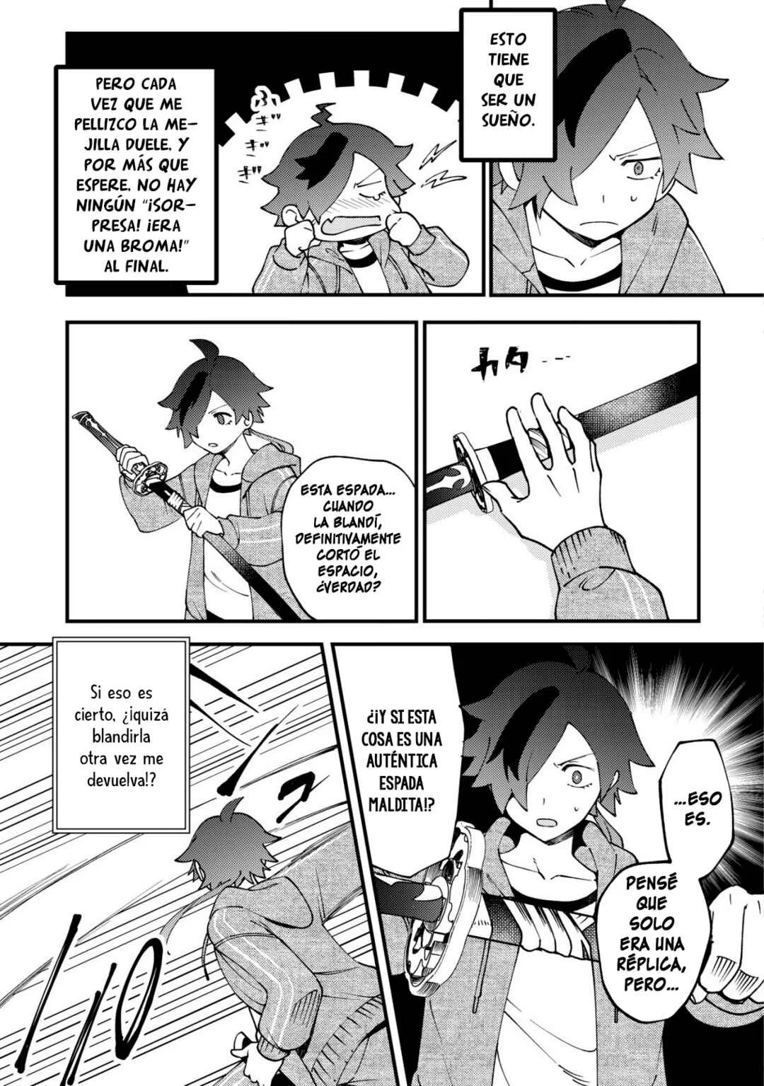 Tsuuhan de Katta Youtou ga Gachi Datta ~Tameshigiri Shitara Kuukan ga Sakete Isekai ni Tobasareta Ageku, Densetsu no Yuusha da to Kanchigai Sarete Komatteimasu~ Capítulo 1: ¡Solo hice un corte nada más! - Page 25