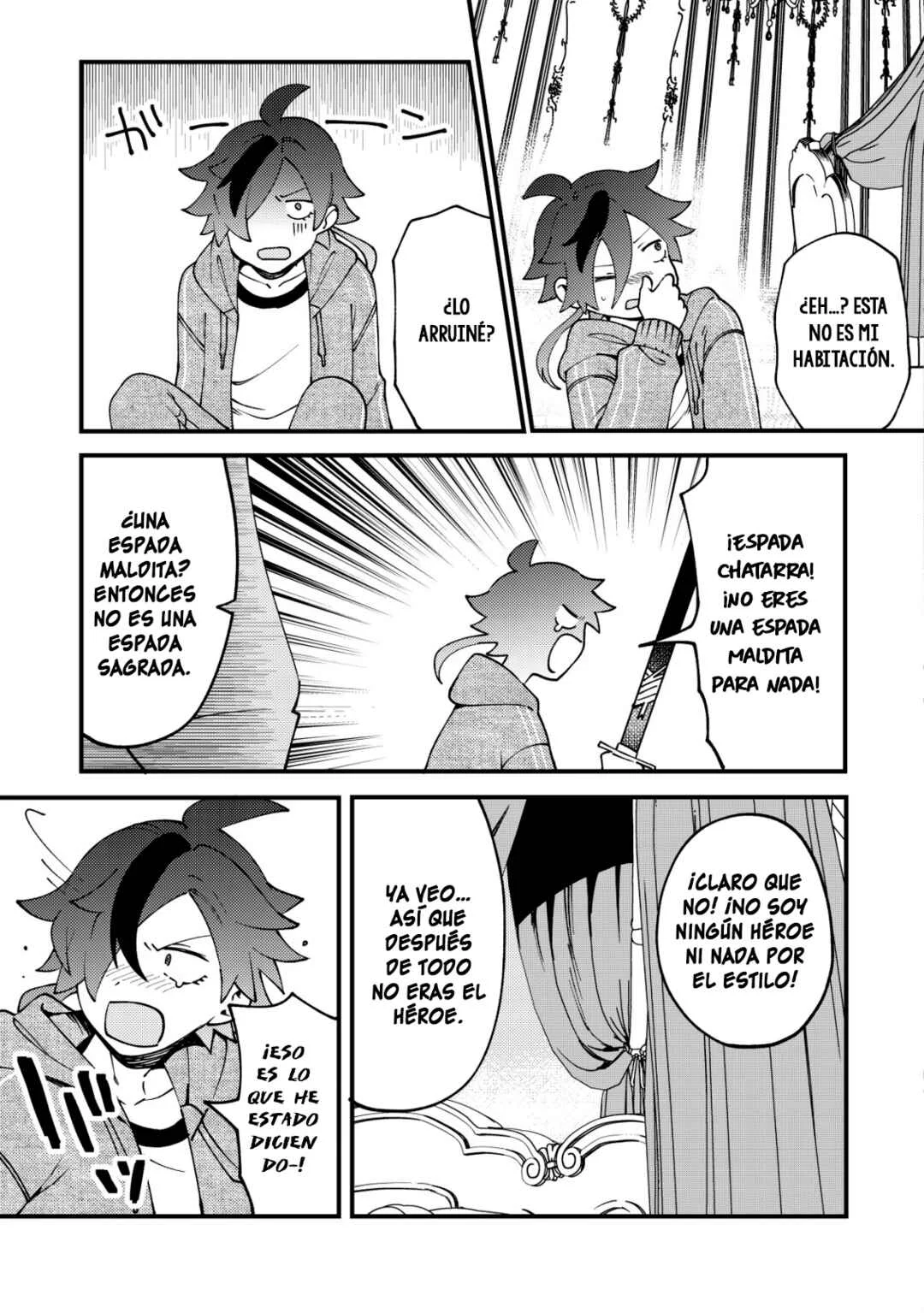 Tsuuhan de Katta Youtou ga Gachi Datta ~Tameshigiri Shitara Kuukan ga Sakete Isekai ni Tobasareta Ageku, Densetsu no Yuusha da to Kanchigai Sarete Komatteimasu~ Capítulo 1: ¡Solo hice un corte nada más! - Page 27