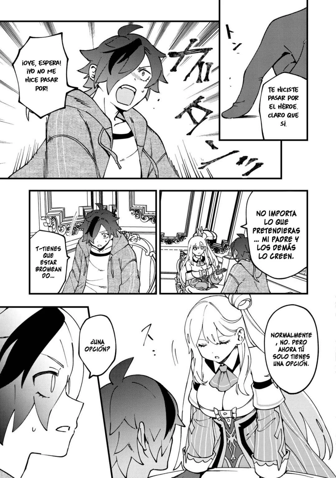 Tsuuhan de Katta Youtou ga Gachi Datta ~Tameshigiri Shitara Kuukan ga Sakete Isekai ni Tobasareta Ageku, Densetsu no Yuusha da to Kanchigai Sarete Komatteimasu~ Capítulo 1: ¡Solo hice un corte nada más! - Page 31