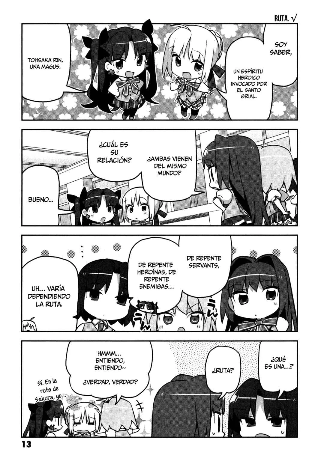 Type-Moon Gakuen - Chibi Chuki! Capítulo 1: Campana de Inicio - Page 17