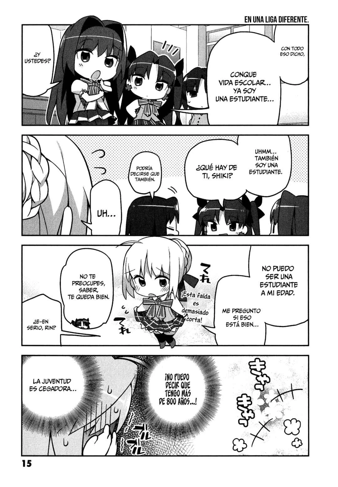 Type-Moon Gakuen - Chibi Chuki! Capítulo 1: Campana de Inicio - Page 19