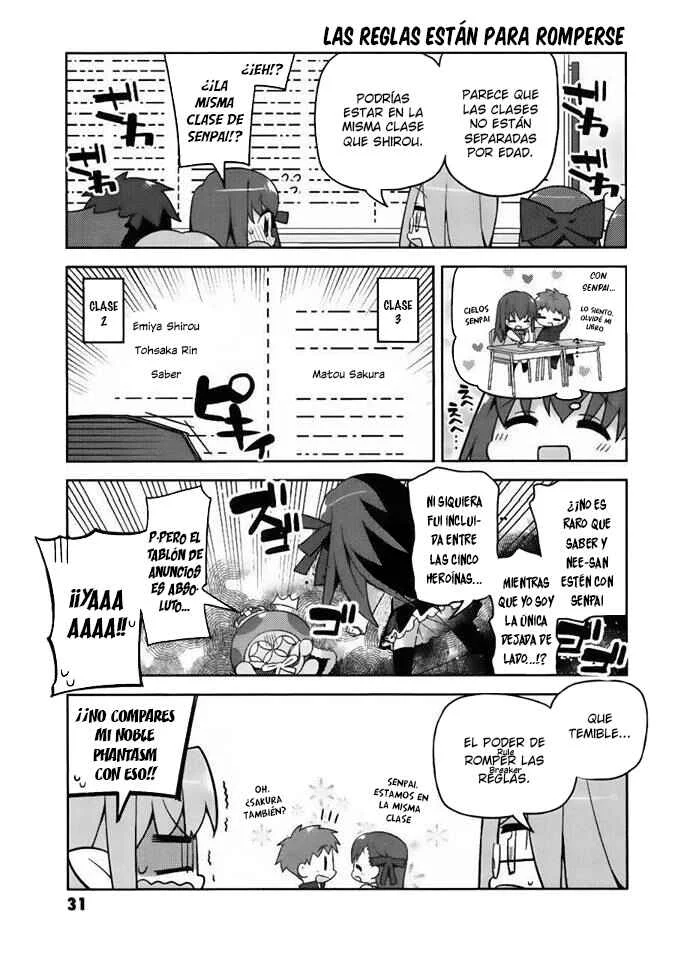 Type-Moon Gakuen - Chibi Chuki! Capítulo 2: Protejan la paz en la escuela  - Page 10