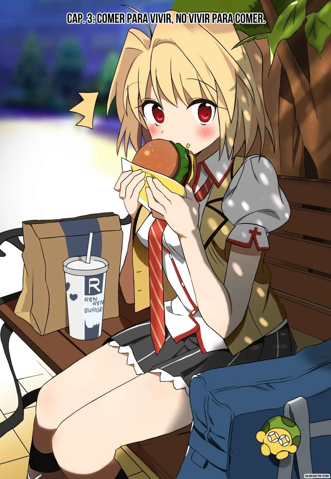 Type-Moon Gakuen - Chibi Chuki! Capítulo 3: Comer para vivir, no vivir para comer - Page 3