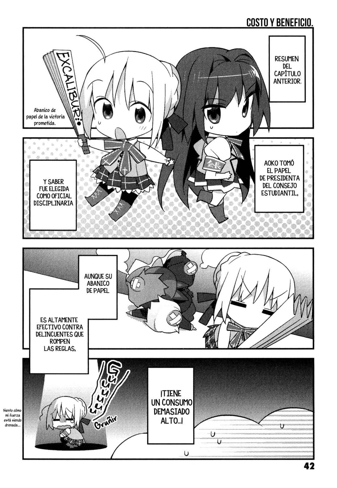 Type-Moon Gakuen - Chibi Chuki! Capítulo 3: Comer para vivir, no vivir para comer - Page 4