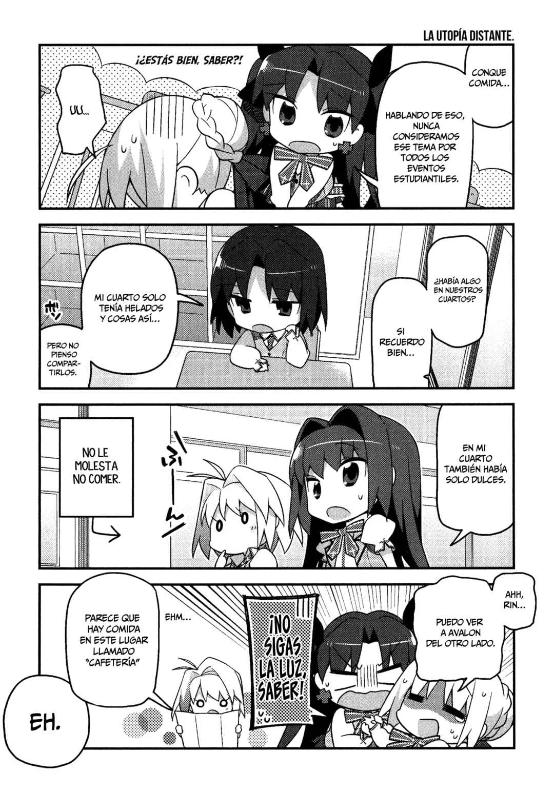 Type-Moon Gakuen - Chibi Chuki! Capítulo 3: Comer para vivir, no vivir para comer - Page 5