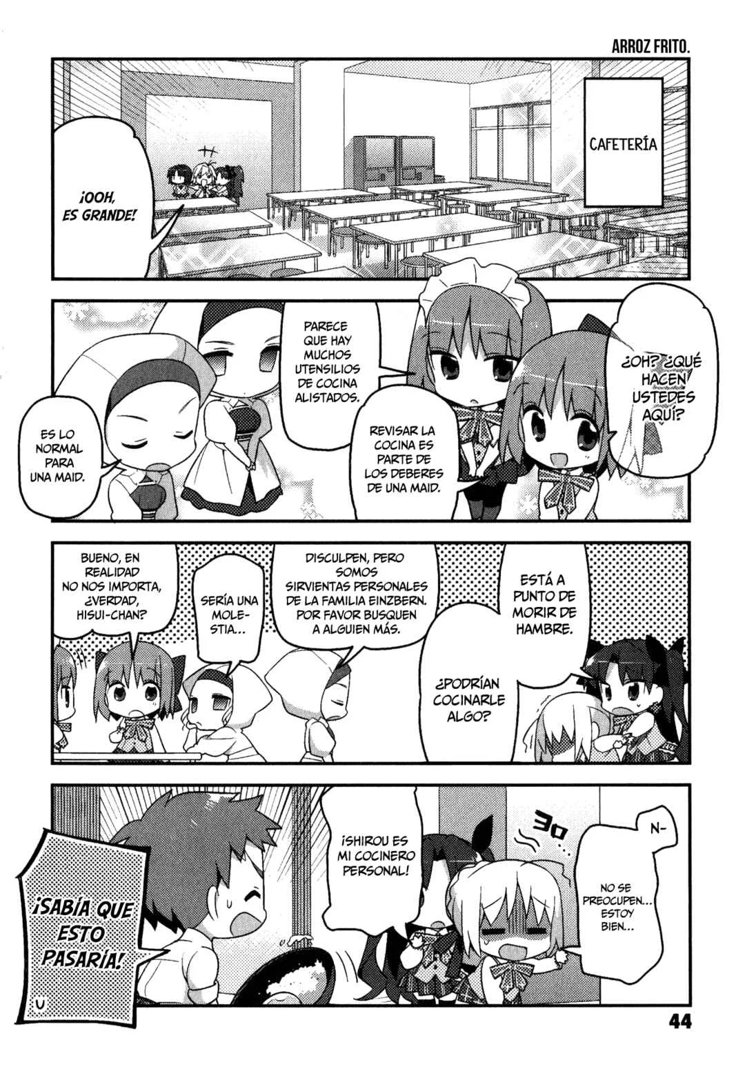 Type-Moon Gakuen - Chibi Chuki! Capítulo 3: Comer para vivir, no vivir para comer - Page 6